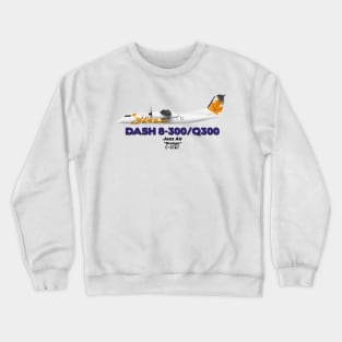 DeHavilland Canada Dash 8-300/Q300 - Jazz Air "Orange" Crewneck Sweatshirt